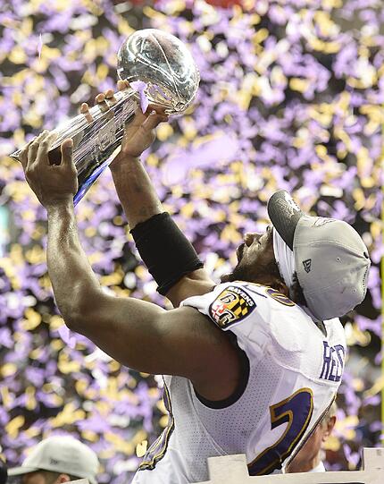 Die Footballer der Baltimore Ravens haben in New Orleans den Super Bowl gewonnen - und feiern ihren Sieg ausgiebig.