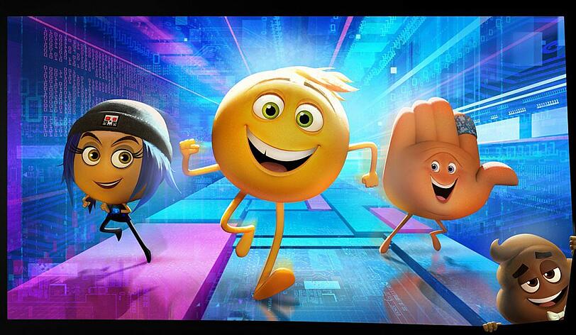 Jailbreak, Gene und Hi-5 entführen in die bunte Welt der Emojis.