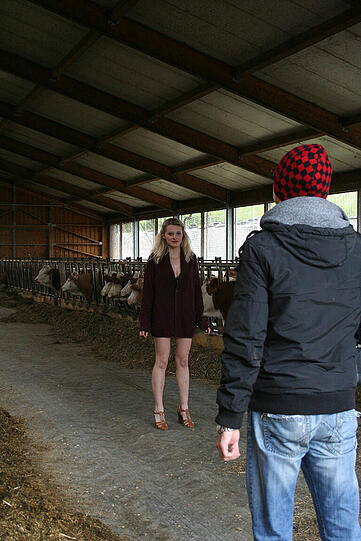 Making-Of-Bilder des Jungbauernkalender 2014.