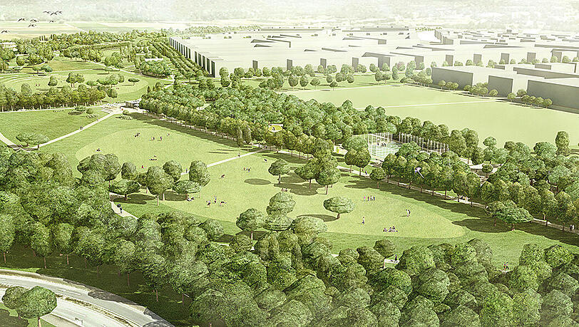Auf 60 Hektar entsteht in Freiham ein Park: So soll er aussehen. Auf 60 Hektar entsteht in Freiham ein Park: So soll er aussehen.