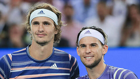 Freunde und Kontrahenten: Alexander Zverev (l.) und Dominic Thiem