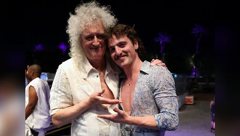 Brian May ist beim Coachella Festival gemeinsam mit Newcomer Benson Boone aufgetreten.