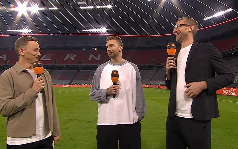 Bildeten sechs Jahre lang ein tolles Team beim ZDF: Jochen Breyer (von links), Christoph Kramer und Per Mertesacker.