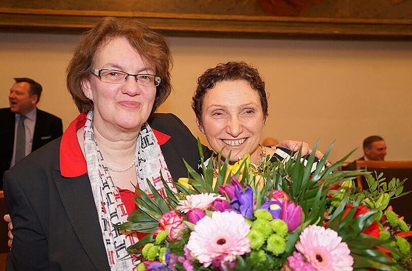 Bürgermeisterin Christine Strobl (l.) und Beatrix Zurek.