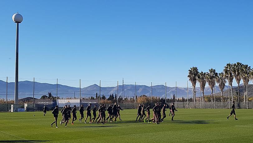 Neben den Löwen sind auch der FC St. Pauli, Holstein Kiel und der SV Wehen Wiesbaden vor Ort. Neben den Löwen sind auch der FC St. Pauli, Holstein Kiel und der SV Wehen Wiesbaden vor Ort.