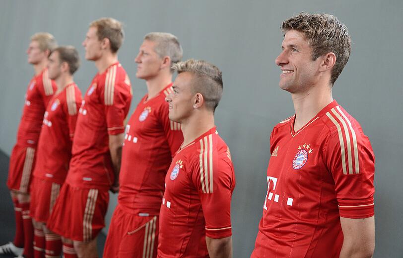 Hinter den Kulissen: So lief das Fotoshooting des FC Bayern.