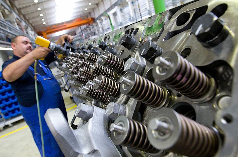 Dieselmotor-Produktion in Magdeburg. Foto: Jens Wolf