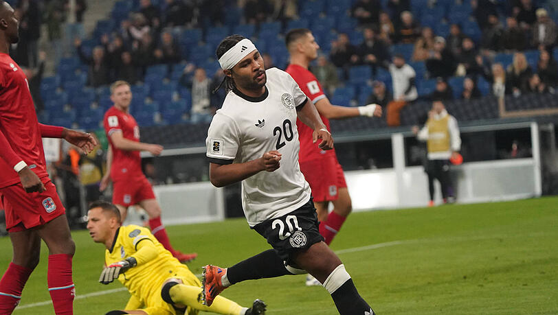Serge Gnabry trifft gegen Nordirland.