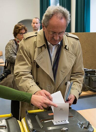 Landtagswahl 2013 in Bayern: Hier gibt Christian Ude (SPD) seine Stimme ab