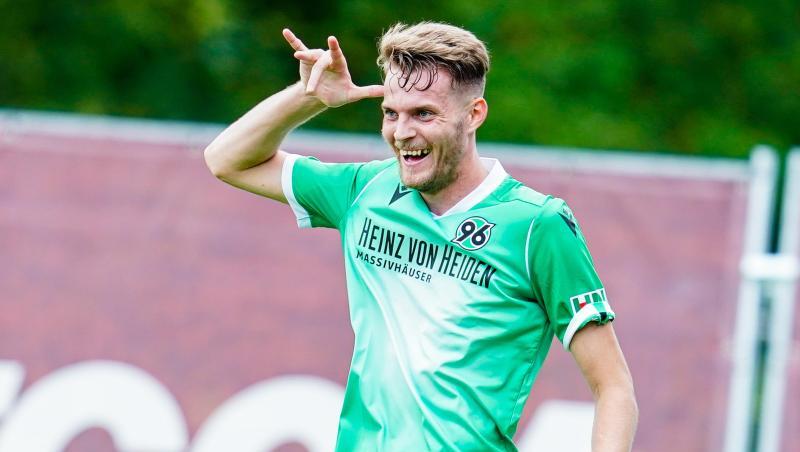 Traf zum 1:0 für Hannover: Marvin Ducksch. Traf zum 1:0 für Hannover: Marvin Ducksch.