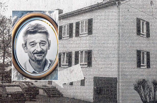 Auf der Treppe gab Wolf G. fünf Schüsse ab. Josef Enzesberger starb, weil ihn der Mörder mit einem Polizisten verwechselte. Nach fast 19 Jahren steht der Schütze nun vor Gericht.