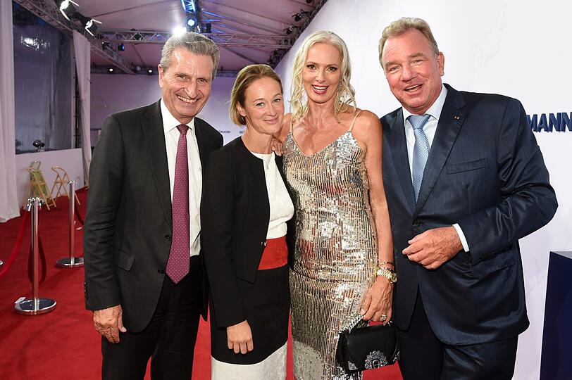 Günter Öttinger mit Freundin Friederike Beyer Petra van Bremen-Kubenz und Mann Michael Kubenz