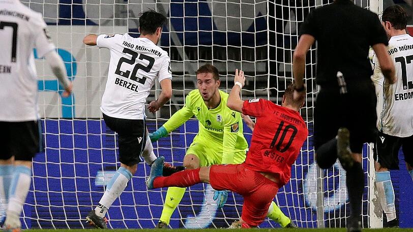 Für dieses Foul an Aaron Berzel wurde Maximilian Beister vorzeitig vom Platz gestellt.