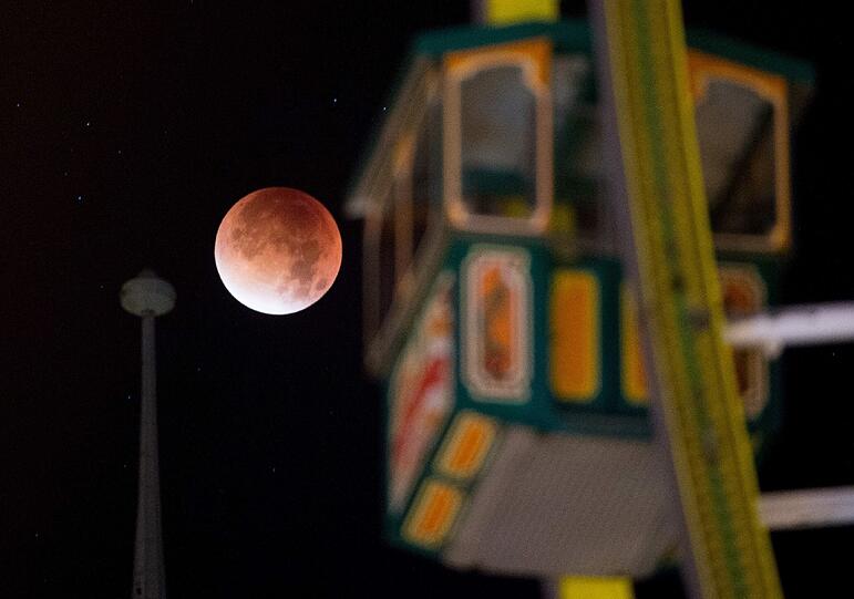Mondfinsternis über Deutschland: Erfurt