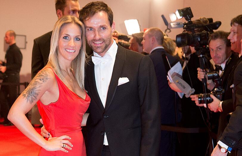 Der ehemalige Skispringer Sven Hannawald und Freundin Melissa Thiem.