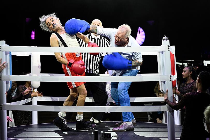 Hugo Bachmaier im Boxring