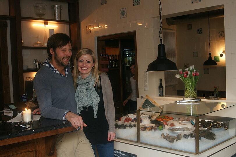 Reinkommen, Fisch aussuchen, schlemmen - so funktioniert das im Lokal von André Bahlo und Pamela Knötzinger.