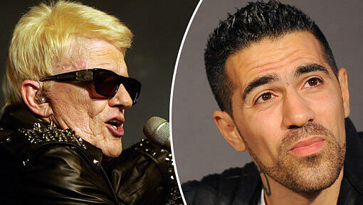 Heino (li.) ist empört über das neue Lied "Stress ohne Grund" von Bushido Heino (li.) ist empört über das neue Lied "Stress ohne Grund" von Bushido