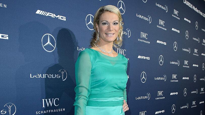 Nichts mehr mit Rennanzug: Ex-Skifahrerin Maria Höfl-Riesch im Gala-Outfit. Nichts mehr mit Rennanzug: Ex-Skifahrerin Maria Höfl-Riesch im Gala-Outfit.