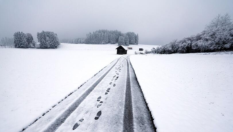 In den kommenden Tagen fällt auch in den niedrigeren Lagen des Freistaats Schnee.