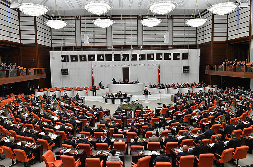 Das türkische Parlament.