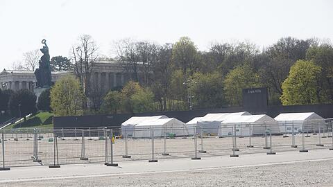 Die Drive-In-Station auf der Theresienwiese.