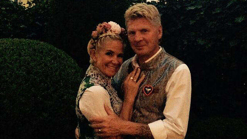 Das Ehepaar Claudia und Stefan Effenberg in Tracht Das Ehepaar Claudia und Stefan Effenberg in Tracht