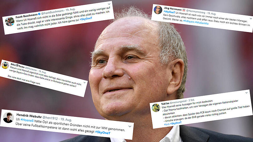 Bayern-Präsident Uli Hoeneß hat mit seinem Auftritt bei "Wontorra - Der Fußball-Talk" einmal mehr polarisiert.