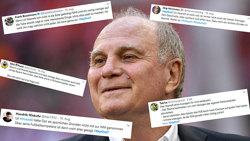 Bayern-Präsident Uli Hoeneß hat mit seinem Auftritt bei "Wontorra - Der Fußball-Talk" einmal mehr polarisiert.