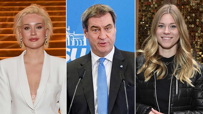 Die Töchter von Markus Söder, Gloria-Sophie (l.) und Selina (r.), treten aus dem Schatten ihres prominenten Vaters.