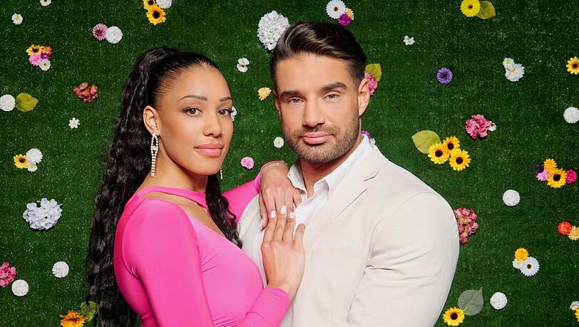 Vanessa Nwattu und Aleks Petrovic im "Sommerhaus der Stars".