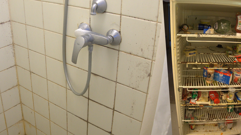 Schimmel &uuml;berall und vieles in einem unhaltbaren Zustand.  So sieht es in der Studentenstadt in M&uuml;nchen aus