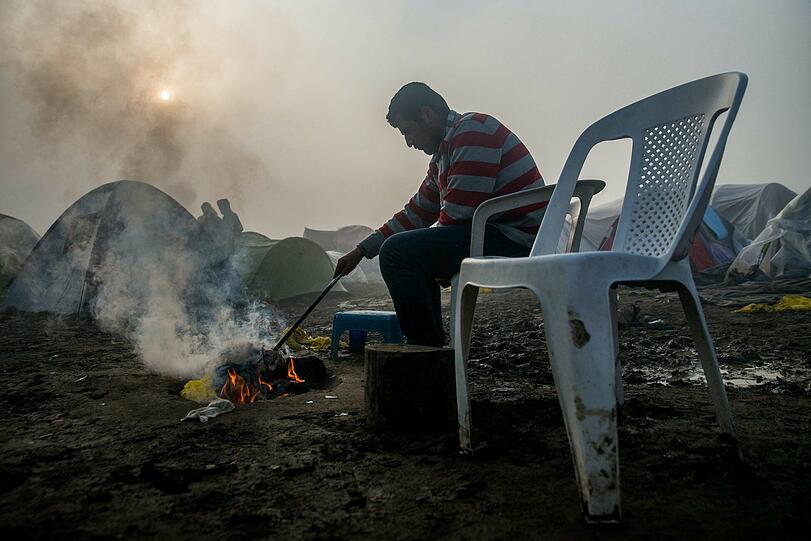 Erschütternd: Szenerie in Idomeni, wo Tausende Flüchtlinge festsitzen.