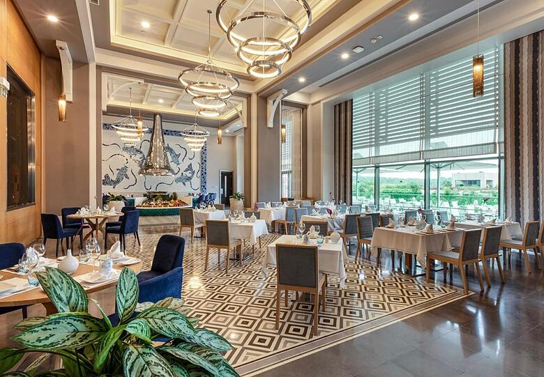 Das Regnum Carya Hotel Belek bietet den Sechzigern zahlreiche Restaurants.
