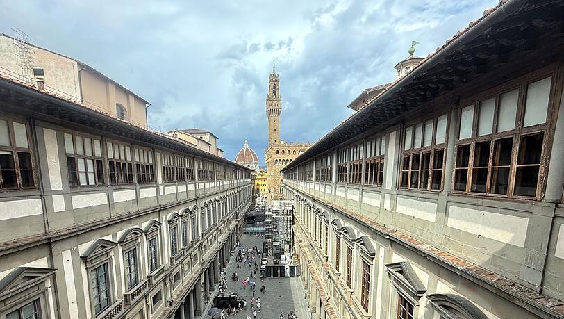 In den Uffizien ist die Sorge vor einem Einbruch wie im Louvre jetzt gro&szlig;. (Archivbild)