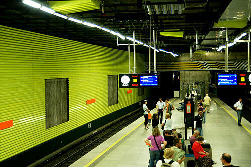 Der neue U-Bahnhof Münchner Freiheit.