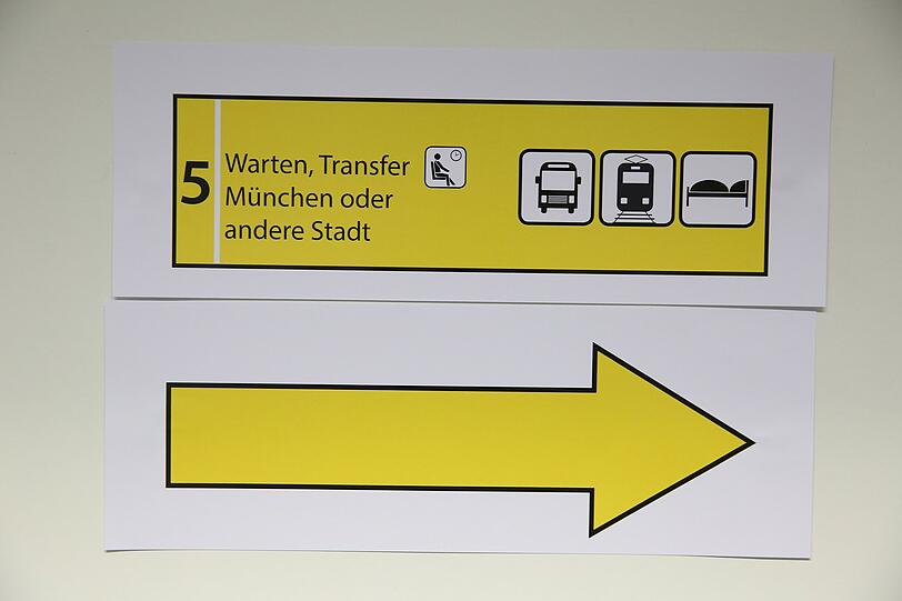 Impressionen aus dem neuen Ankunftszentrum im Euroindustriepark.