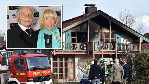 Im Haus von Harry Valérien und seiner Frau Randi ist gestern ein Feuer ausgebrochen.