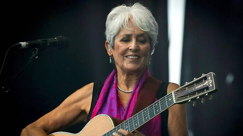 Bis vor Kurzem stand sie noch auf der Bühne: Joan Baez, die bei ihrem Auftritt auf dem Woodstock-Festival im sechsten Monat schwanger war