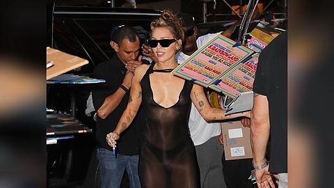 Miley Cyrus in New York City.