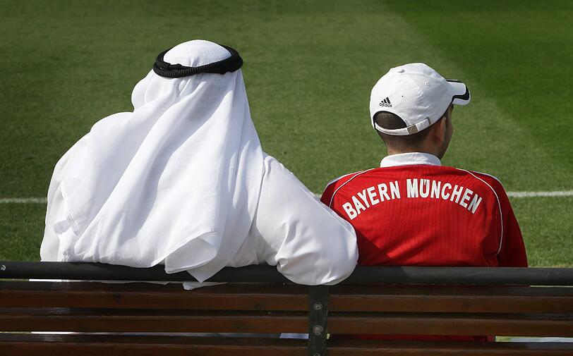 Impressionen aus dem Bayern-Trainingslager in Doha.