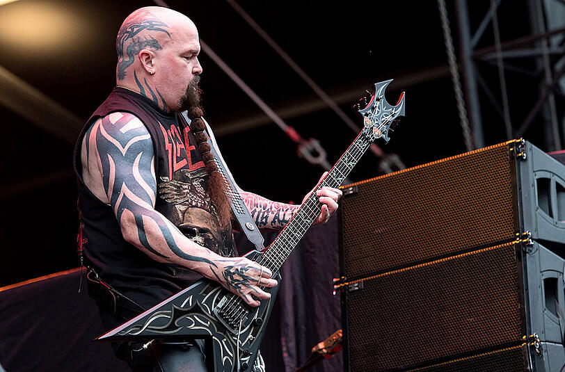 Rock und Regen - die Bilder vom Sonntag auf dem "Rockavaria" mit dem Iron-Maiden-Konzert als Höhepunkt.