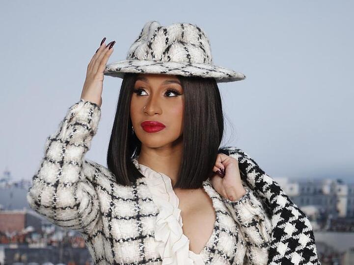 Cardi B auf der Fashion Week in Paris 2019.