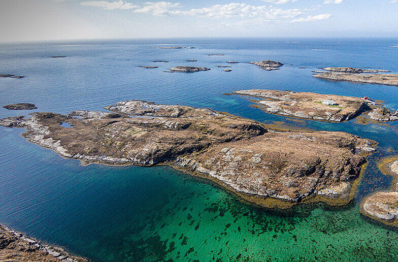 Vilderoy Island: Tchibo bewirbt die karge Insel vor der Küste Norwegens mit dem Slogan "Wecken Sie den Wikinger in sich". Preis: 85.000 Euro.