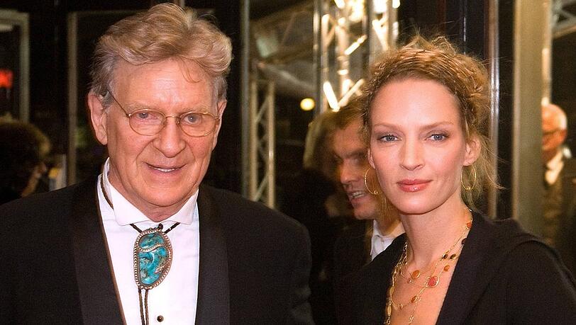 Uma Thurman hat gemeinsam mit ihrem Vater Robert auch Veranstaltungen besucht. Uma Thurman hat gemeinsam mit ihrem Vater Robert auch Veranstaltungen besucht.