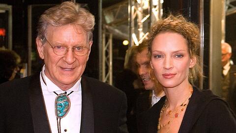 Uma Thurman hat gemeinsam mit ihrem Vater Robert auch Veranstaltungen besucht.