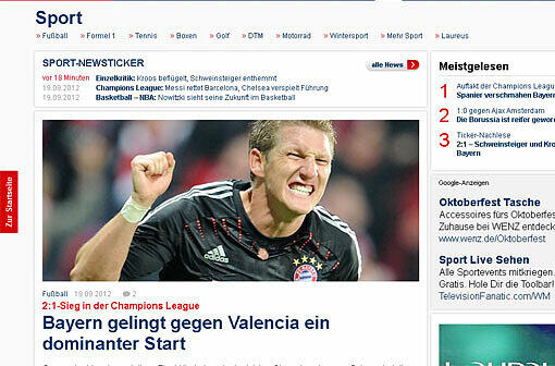 Auch der Focus hat Schweinsteiger im Fokus.