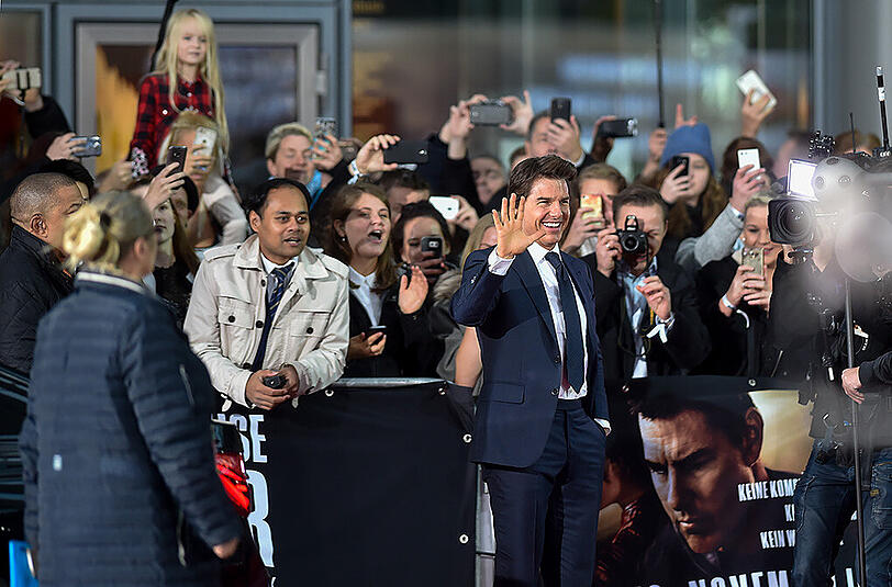Hauptdarsteller Tom Cruise bei der Deutschlandpremiere von "Jack Reacher 2".