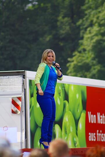 DSDS-Gewinner Beatrice Egli in Aktion.