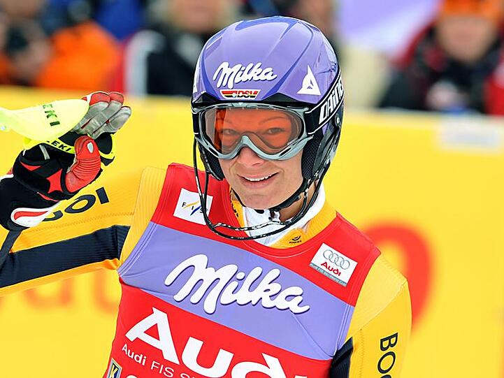 Zweite beim Heimrennen in Garmisch-Partenkirchen: Maria Riesch.